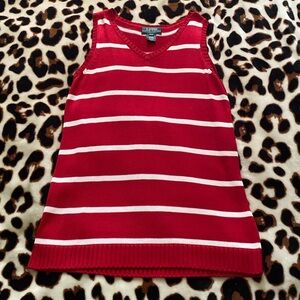 Lauren Ralph Lauren Striped Sleeveless Vest Top